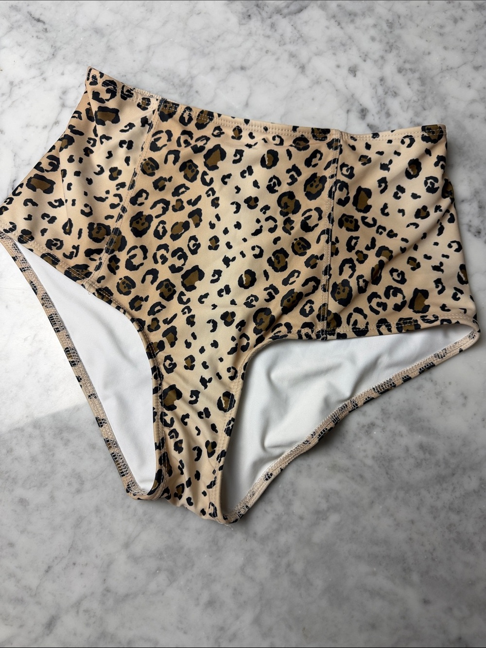 Reformation leopard high bikini Size S